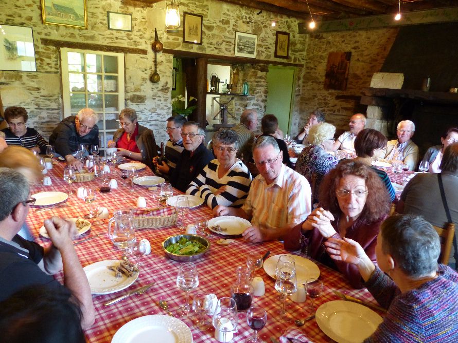 Djeuner  la ferme-auberge de Montrivet  Dne